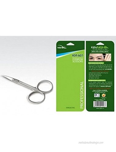 Stainless Steel Curved Facial Hair Scissor Eyebrow Trimmer Growing Scissor for shaving Nose and Mustache Trimming For Men and Women
