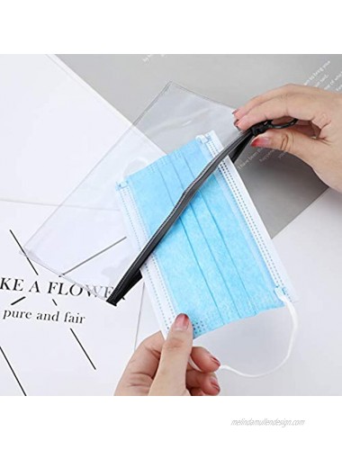 12 Pieces Face Cover Organizer Case Zipper Face Cover Storage Bag Envelope File Bag Containers for Storing Face Cover Pollution Prevention