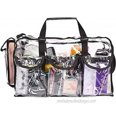 Large Clear Makeup Bag Cosmetic Organizer 16.5 x 9 x 10 In