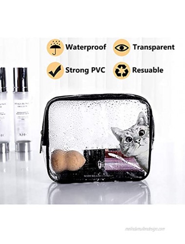 Toiletry Bags Makeup Bags & Cases Waterproof Plastic Bag Clear PVC Travel Bag Brushes Organizer for Men and Women Travel Business Bathroom transparent