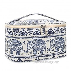 Travel Makeup Bag Large Cosmetic Bag Make up Case Organizer for Women and Girls Large Elephant
