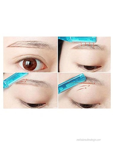 60 PCS Eyebrow Razor Facial Hair knife Remover Makeup Tools Trimmer Sharper Shaver Hair Remover Set …