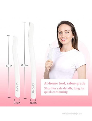 Dermaplane Razor for Women Face,Professional Dermaplaning Tool,Facial Razor Peach Fuzz and Hair Removal opove Multifunction Home Skin Care Tool,3 Eyebrow Razors
