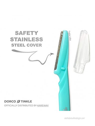 Dorco Tinkle 3 PCS Eyebrow or Face Hair Removal Safety Razors Trimmer Shaper Shaver cosmetics