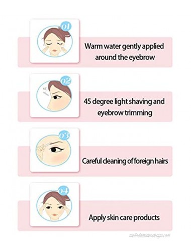 Eyebrow Razor 60 Pieces Eyebrow Razor Shaper Trimmer Shaver Facial Razor with Precision Cover for Women