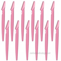 Eyebrow Razor Trimmer,12PCS Multipurpose Exfoliating Dermaplaning Tool,Facial Hair Removal and Eyebrow Shaper for Women