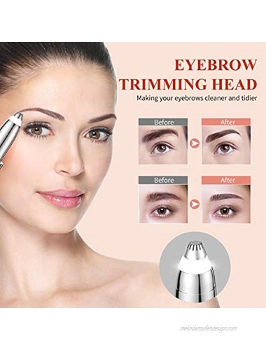 Eyebrow Trimmer ANCED Facial Hair Remover Eyebrow Razor Hair Removal for Women use on Eyebrow Upper and Lower Lip Nose Cheeks Chin Neck and Bikini