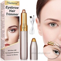 Eyebrow Trimmer for Women Eyebrow Trimmer Eyebrow Hair Remover 2020 Newest USB Rechargeable Hair Eyebrow Trimmer With LED Light Portable Painless Electric Eyebrow Trimmer for Women