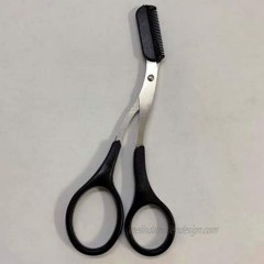 Eyebrow Trimmer Scissor with Comb Facial Hair Removal Grooming Shaping Shaver Cosmetic Makeup Accessories Black