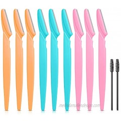 Eyebrow Trimmer Set 9x Eyebrow Razor With Eyebrow Brush for Women Dermaplane Leaving Soft Skin Without Any Scratching Facial Razor To Shave Down Eyebrows Hands Legs Face
