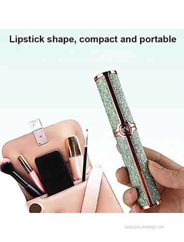 M STAR Ladies Portable Electric Eyebrow Trimmer Lipstick Shape Eyebrow Hair Remover Mini Painless Eyebrow Trimmer with Light