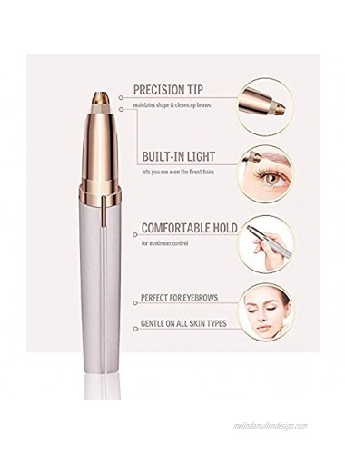 MEIYIXIN Electric Eyebrow Trimmer Eyebrow Hair Remover Painless Eyebrow Razor Tool for Face Lips Nose Facial Hair Removal for Women and Men