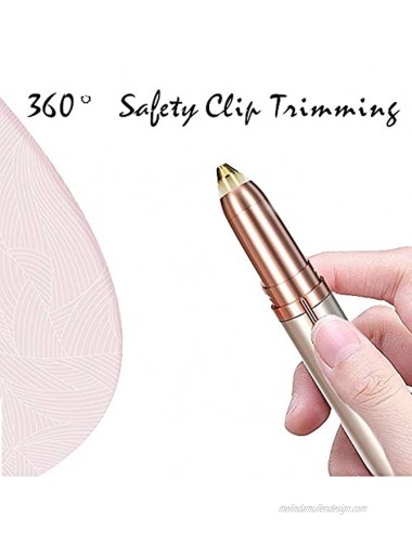 THEK Rechargeable Eyebrow Hair Remover,Facial Hair Remover Eyebrow Trimmer for Women with USB Charging,Eyebrow Razor Tool Use On Face Lips Nose Facial Hair Removal for Men WomenChampagne Gold）