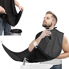 Beard Bib Non-Stick Beard Apron for Shaving Trimming Beard Catcher with Strong Suction Cups Beard Hair Catcher Unique Gifts for Men.