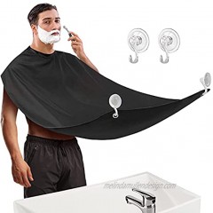 Equinox International Beard Bib Apron Beard Catcher for Shaving and Trimming Waterproof Non-Stick Beard Apron and Beard Hair Catcher for Men Beard Cape with 2 Suction Cups and Hook Accessories