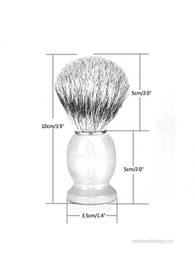 Father or Men's Shaving Gift Set Stainless Steel Shaving Brush Razor Stand Holder Shaving Bowl Mug Set and Pure Badger Hair Shaving Brush Style 1