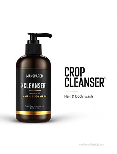 MANSCAPED Perfect Package 3.0 Kit Contains: The Lawn Mower 3.0 Electric Trimmer Ball Deodorant Body Wash Performance Spray-on-body Toner Four Piece Luxury Nail Kit Toiletry Bag 3 Shaving Mats