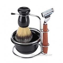 Shaving Brush Set Shaving Brush Stand Holder and Soap Bowl Mug Set healthyty Razor Brush Kits with 100% Pure Badger Shaving Brush for Gentleman