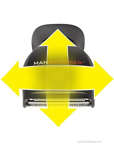 MANGROOMER Back Hair Shaver Replacement Complete Attachment Head with Shock Absorber Neck and Smooth Shaving Foil