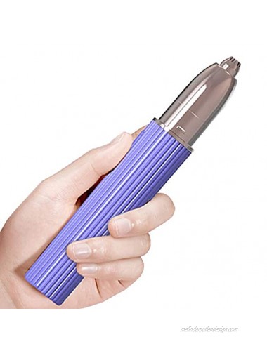 Rechargeable Eyebrow Trimmer & Facial Hair Remover for Women 2 in 1 Eyebrow Razor and Painless Hair Remover Eyebrow Lips Body Facial Hair Removal for Women Purple…