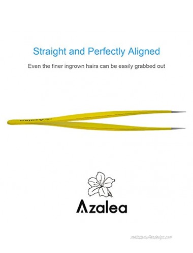 Ingrown Hair Tweezers Premium Stainless Steel Sharp Tweezers for Ingrown Hair Splinters Ticks and Glass Removal
