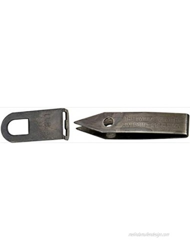 Uncle Bill's Sliver Gripper Tweezers Black Oxide Steel w Keychain Clip 2-Pack