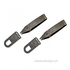 Uncle Bill's Sliver Gripper Tweezers Black Oxide Steel w Keychain Clip 2-Pack