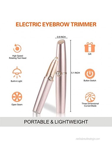 Barabum Facial Eyebrow Armpit Epilator Trimmers,Perfect Hair Removal Epilator,Painless Safety Body Electric Hair Shaving Device