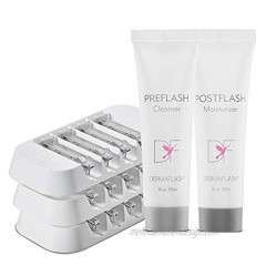 DERMAFLASH Luxe Essentials 2.0 Replenishment Kit with Edge Tray Cleanser and Moisturizer