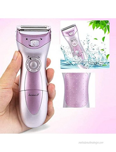 Electric Shaver for Women Hair Remover Removal Ladies Bikini Trimmer Razor for Legs and Underarms Rechargeable Wet and Dry Painless Cordless Pink