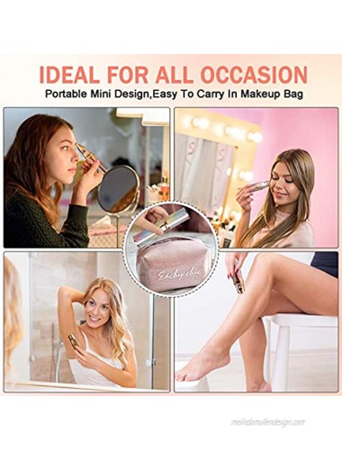 Eyebrow Trimmer & Facial Hair Remover for Women 2 in 1 Rechargeable Eyebrow Razor Remover & Facial Hair Razor Epilator Face Hair Removal with Built-in LED Light for Lips Nose Body