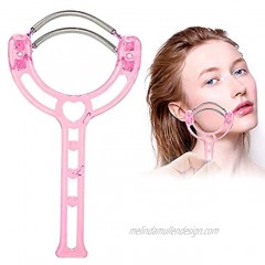 Facial Hair Remover Effective Epilator Portable Face Lips Hair Removal Plastic Spring Device Beauty Tool for Women & MenPink