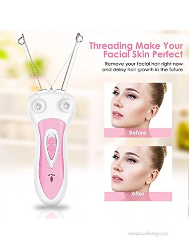 Ladies Facial Hair Remover Electric Cordless Cotton Threading Epilator Lips Cheek Arm Leg Hair Removal Shaver Pull Faces Delicate Device Depilation