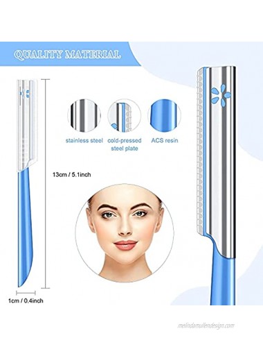 Women Facial Razor for Hair Removal Dermaplaning Tool Peach Fuzz Trimmer Womens Fine Hair Remover Eyebrow Razors and Dermaplane Face Shavers Women's Exfoliating for Sensitive Skin Essential Travel