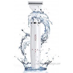 NOOA Cordless Rechargeable Hair Trimmer Waterproof Electric Razor for Women Painless Wet and Dry Womens Shaver Bikini Trimmer for Public Hair Legs Underarms