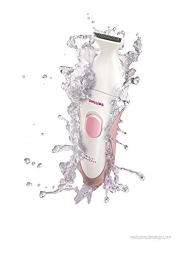 Philips Bikiniperfect Advanced HP6378 Bikini Trimmer Kit with Rechargeable Wet & Dry Use 6 Attachments + Beauty Bonus Pink Opal