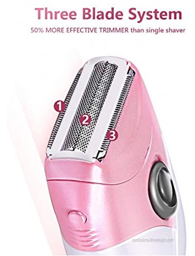 TOUCHBeauty Body Hair Shaver for Women Pink Hair Remover Wet Dry Shaving Body Leg Bikini Hair Removal 1459