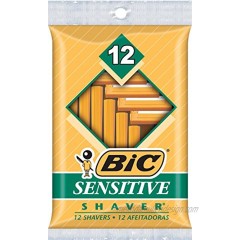 BIC Sensitive Shaver Men's Single Blade Disposable Razor 144 Count