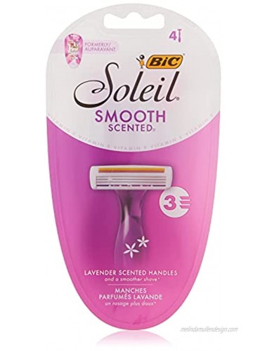 BIC Soleil Twilight Women's 3-Blade Disposable Razor 4 Count Package May Vary