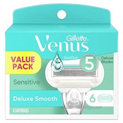 Gillette Venus Extra Smooth Sensitive Women's Razor Blades 6 Refills