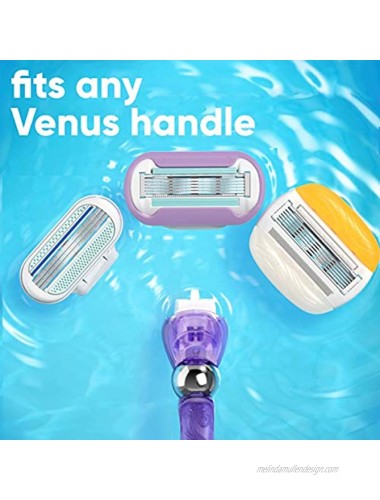 Gillette Venus Extra Smooth Swirl Razors for Women 1 Venus Razor Handle Plus 4 Five-Bladed Razor Cartridge Refills