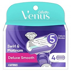 Gillette Venus Extra Smooth Swirl Women's Razor Blade Refills 4 Count