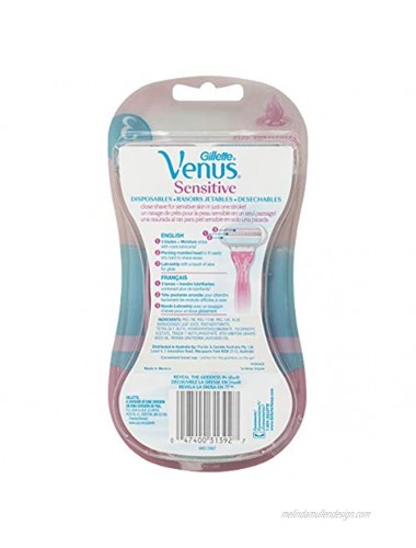 Gillette Venus Sensitive Women's Disposable Razors 6 Pack