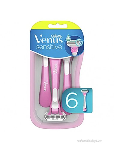 Gillette Venus Sensitive Women's Disposable Razors 6 Pack