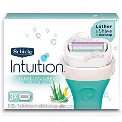 NEW Schick Intuition Sensitive Care Moisturizing Razor Blade Refills for Women with Natural Aloe 12 Count Limited Edition