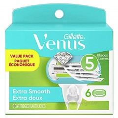 Venus Extra Smooth Women's Razor Blade Refills 6 Count
