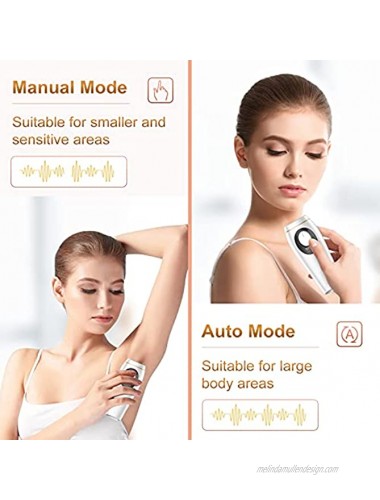 At-Home IPL Hair Removal Device for Women Permanent Hair Remover Upgrade to 999,999 Flashes,Permanent Painless Laser Hair Removal Machine for Bikini Legs Underarm Arm Face Body