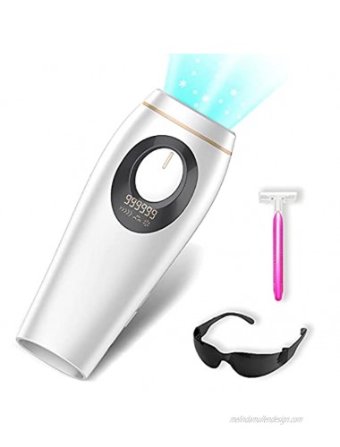 At-Home IPL Hair Removal Device for Women Permanent Hair Remover Upgrade to 999,999 Flashes,Permanent Painless Laser Hair Removal Machine for Bikini Legs Underarm Arm Face Body