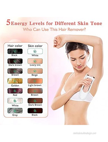 Hair Removal for Women and Men Hair Remover Device with Sunglasses and Shaving Knives,Upgrade to 999,900 Flashes for Facial Legs Arms Armpits Body At-Home Use