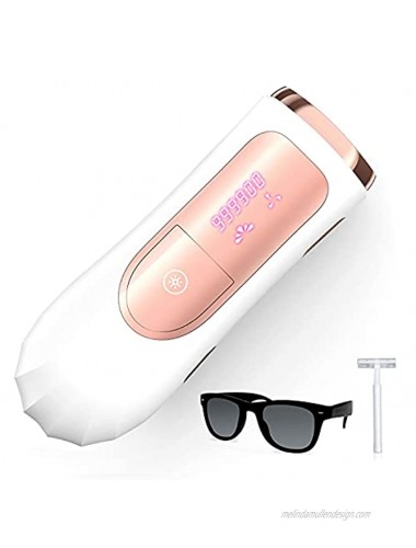 Hair Removal for Women and Men Hair Remover Device with Sunglasses and Shaving Knives,Upgrade to 999,900 Flashes for Facial Legs Arms Armpits Body At-Home Use